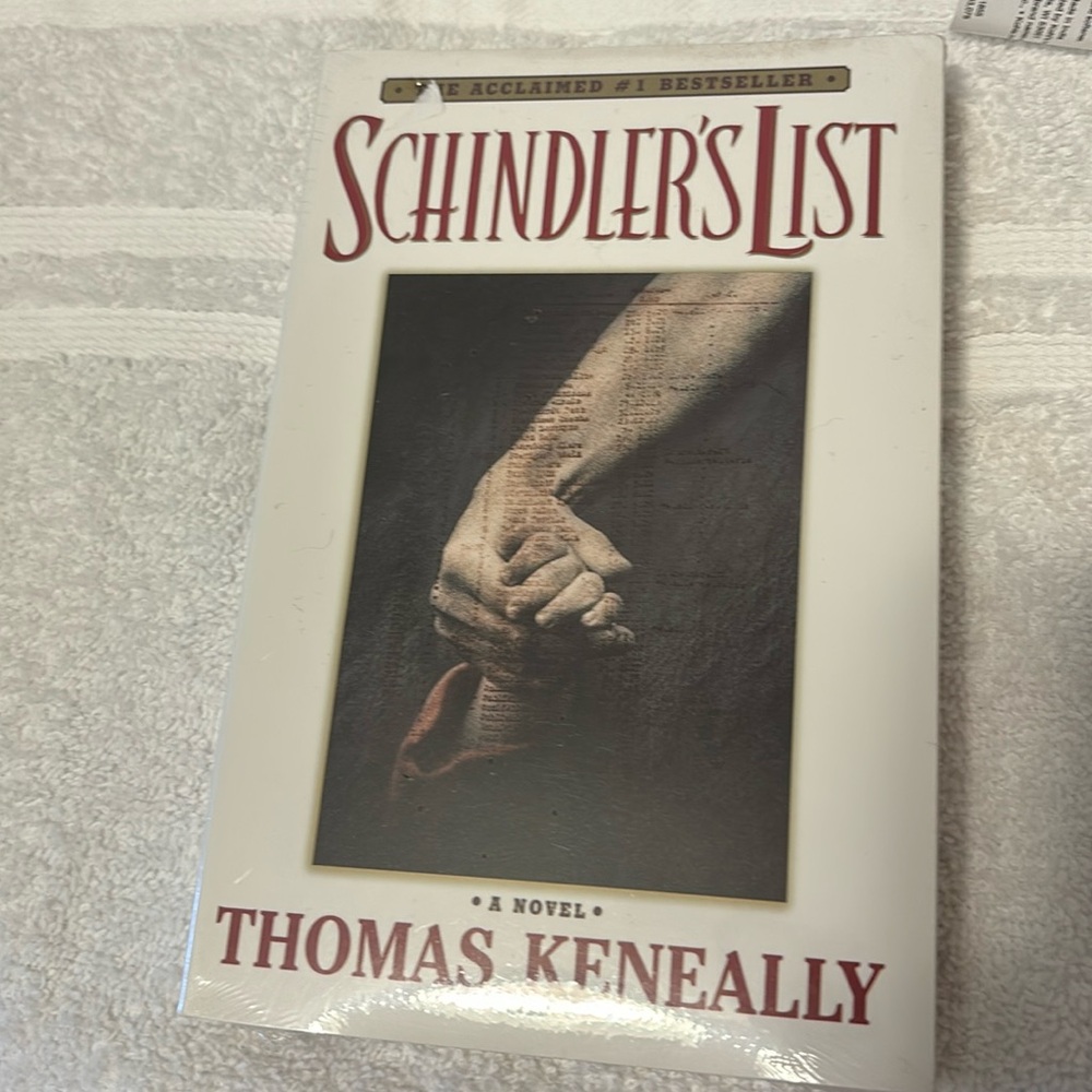 Schindler’s list a novel by Thomas Keneally no sealed never opened